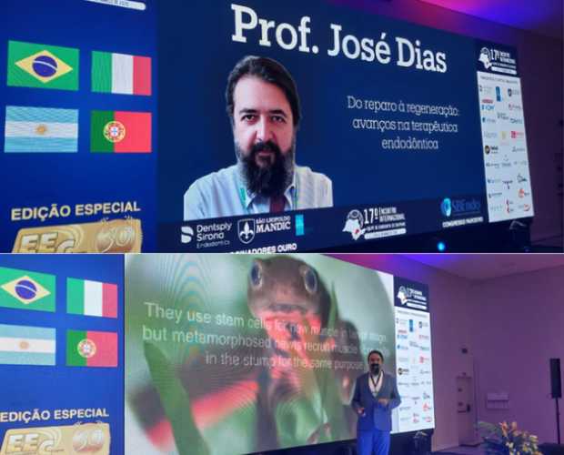 Reitor da Univ�s ministra palestra em evento internacional de endodontia